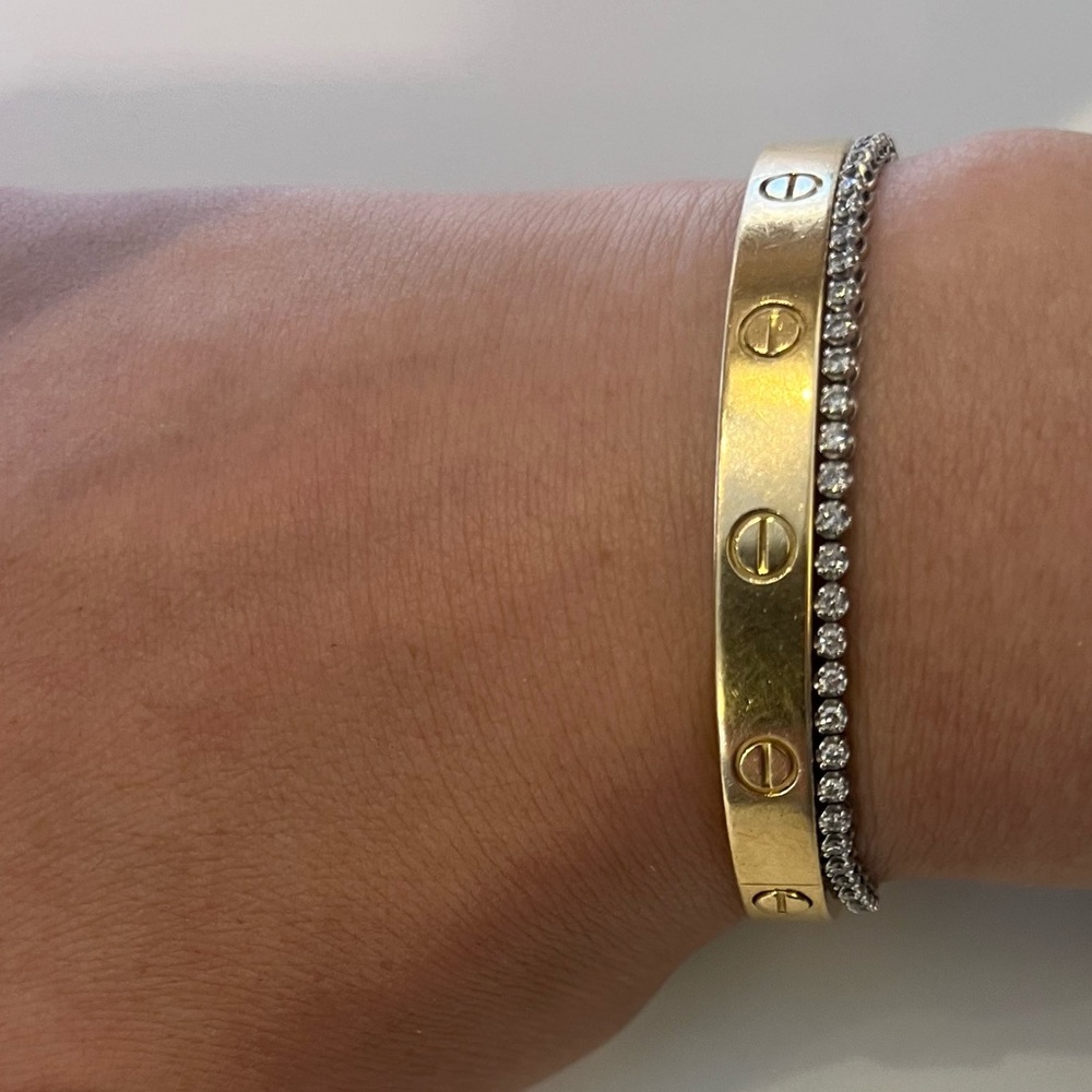 Ring Concierge Mini Diamond Tennis Bracelet- Half